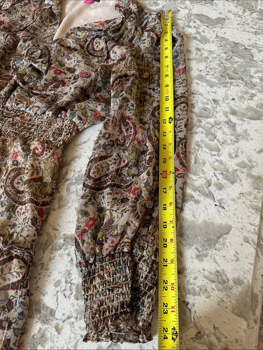 Vince Camuto Multi Paisley Tiered Maxi Dress - Picture 6 of 8